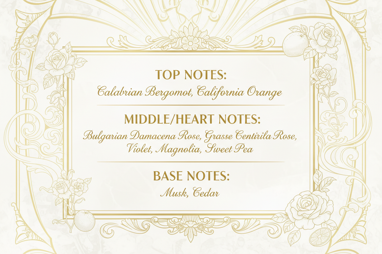 Chemist Fragrance 105 (W) oil base rose powdery floral citrus violet musky woody fresh spicy fragrance