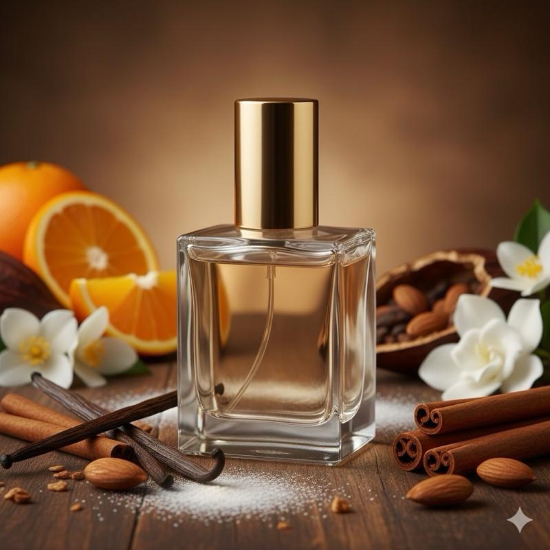 Amouage Love Delight (U) oil base vanilla powdery warm spicy citrus white floral cacao fresh spicy cinnamon floral almond