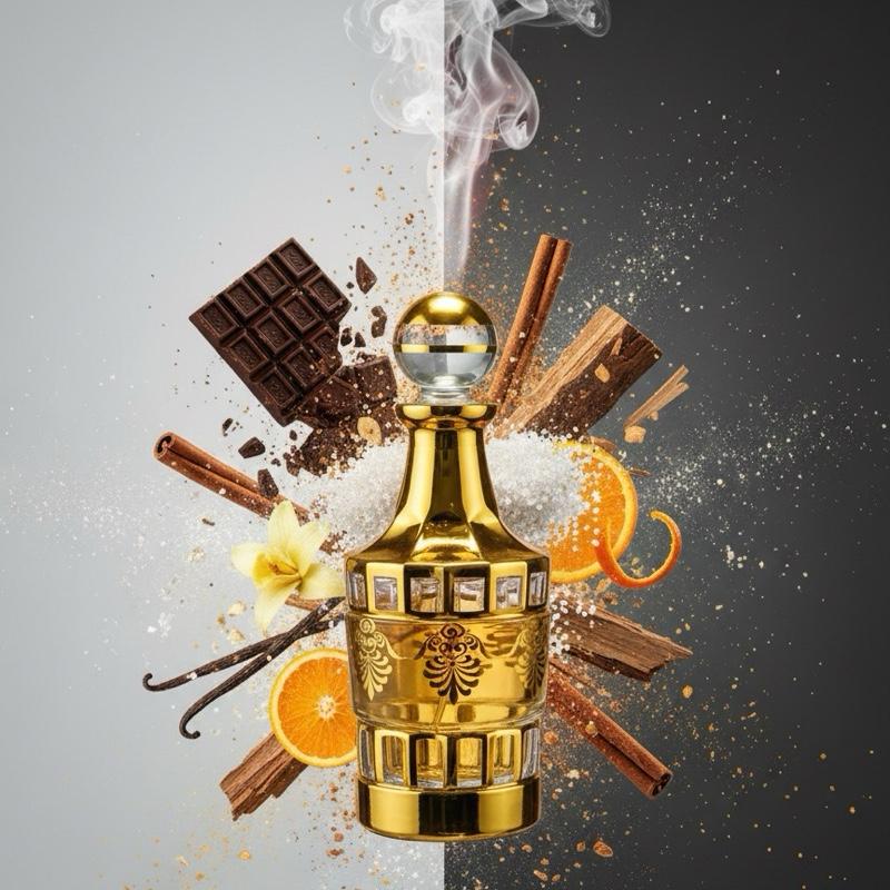Chemist Fragrance 116 (U) oil base warm spicy chocolate vanilla sweet woody citrus cinnamon powdery aromatic fresh