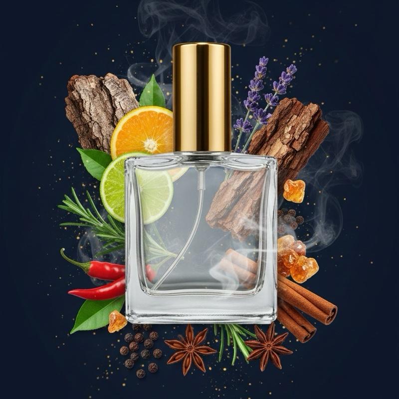 Chanel Bleu De Chanel (M) oil base citrus woody fresh spicy aromatic amber smoky balsamic warm spicy green fresh