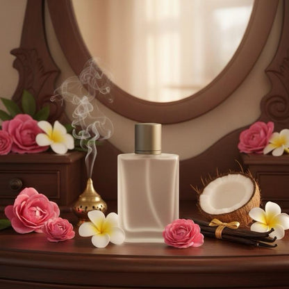 Golden Creamy Incense Rose (W) oil base/ mixation/ luxurious, tropical, and creamy oriental-floral scent profile fragrance