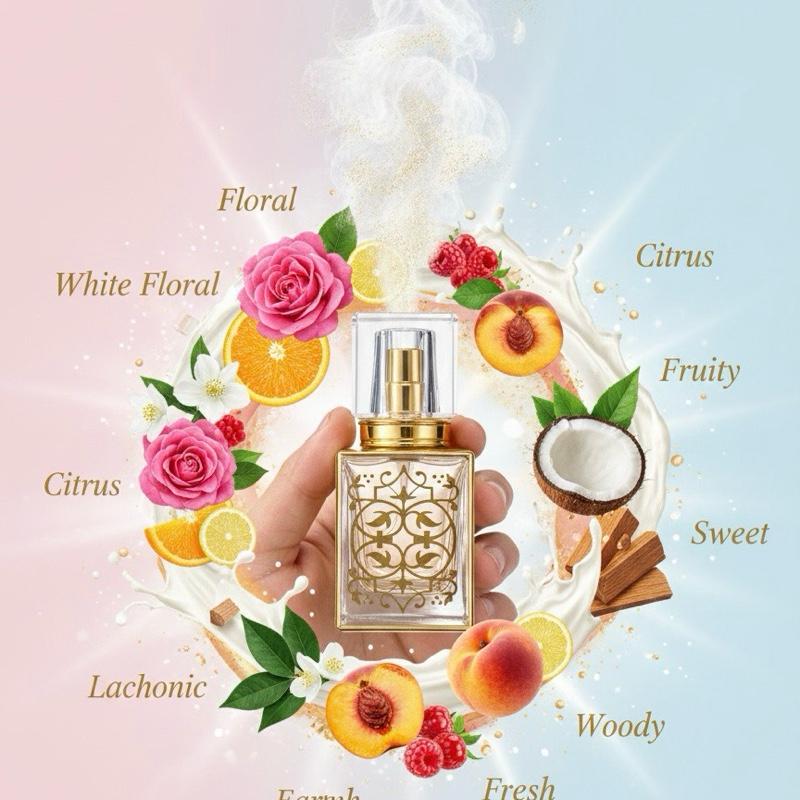 Gucci Flora Gorgeous Gardenia (W) oil base white floral, floral, sweet, fruity, patchouli, lactonic, citrus, fresh, woody