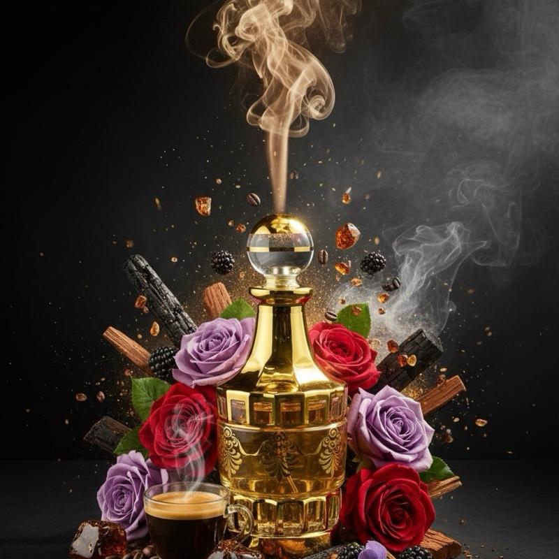 Chemist Fragrance 117 (U) oil base amber warm spicy rose woody coffee floral smoky balsamic fruity violet