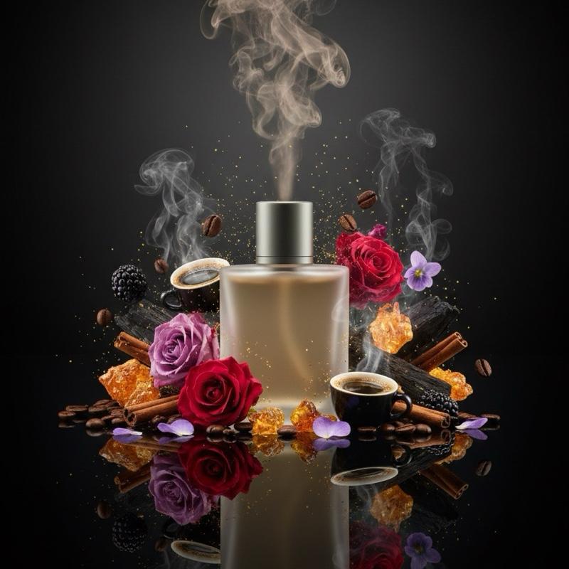 Chemist Fragrance 117 (U) oil base amber warm spicy rose woody coffee floral smoky balsamic fruity violet