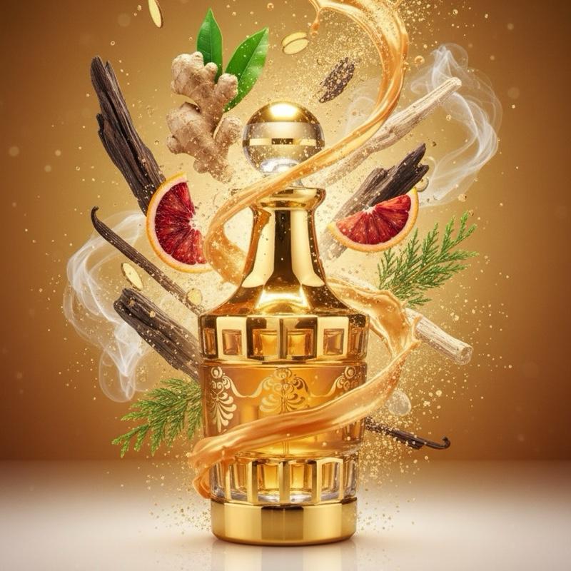 Initio Oud For Happiness (U) oil base fresh spicy, citrus, soft spicy, vanilla, oud, green, powdery, sweet, musky, woody