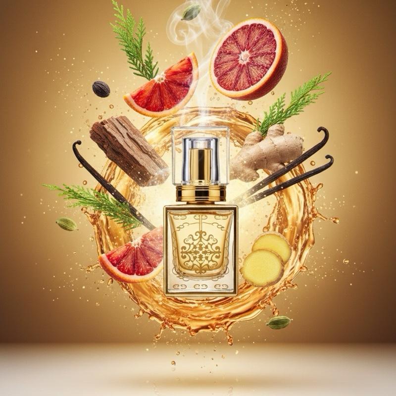 Initio Oud For Happiness (U) oil base fresh spicy, citrus, soft spicy, vanilla, oud, green, powdery, sweet, musky, woody