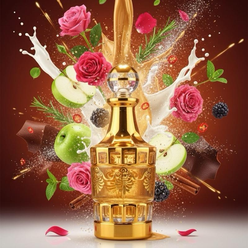 Chemist Fragrance 104 (U) oil base floral, rose, vanilla, aromatic, green, fresh spicy, musky, leather, soft spicy, fruity