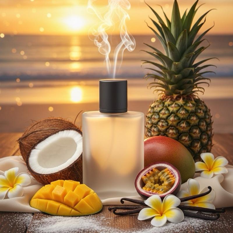 Chemist Fragrance 114 (W) oil base vanilla sweet coconut white floral powdery yellow floral fruity lactonic tropical woody