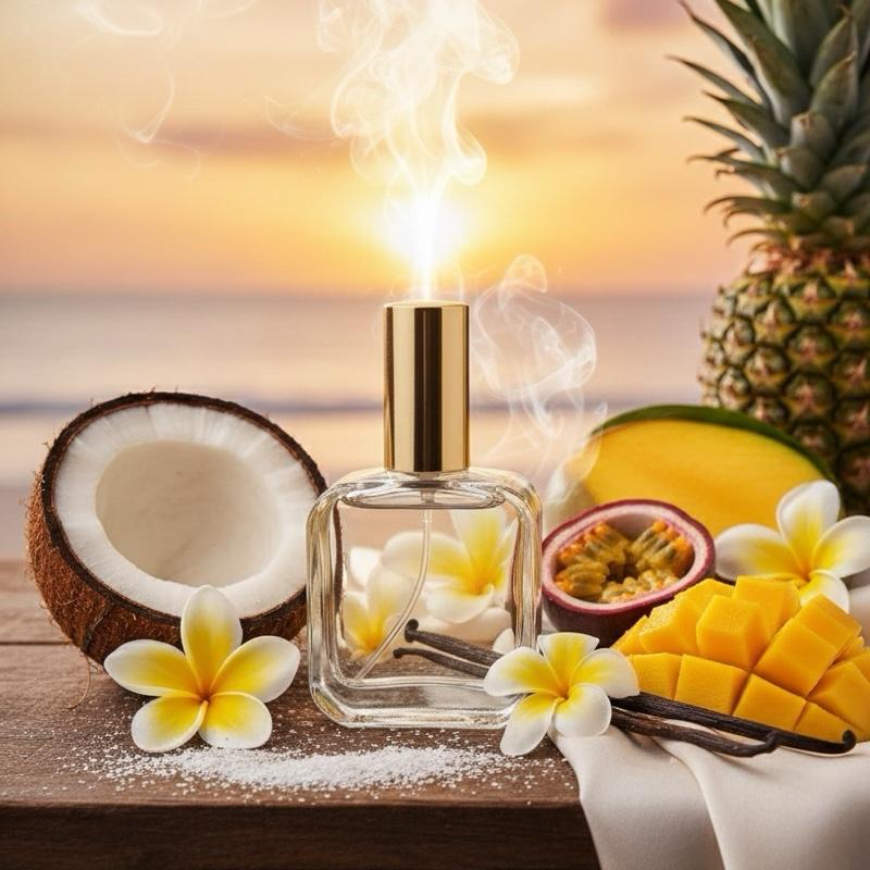 Chemist Fragrance 114 (W) oil base vanilla sweet coconut white floral powdery yellow floral fruity lactonic tropical woody