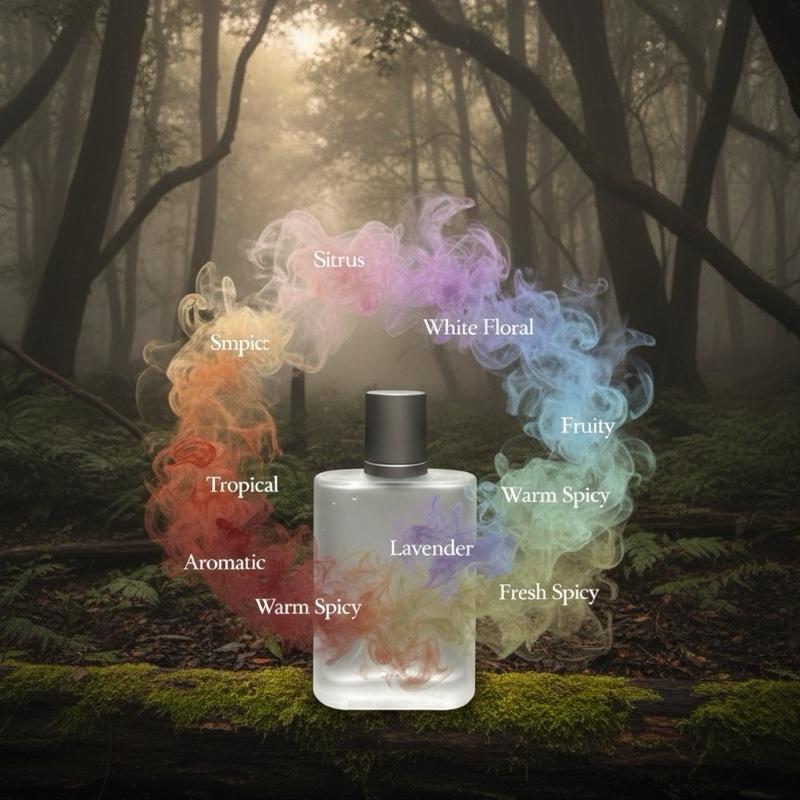 Jacques Bogart Silver Scent (M) Oil Base Aromatics Citrus Fresh Spicy White Floral Fruity Tropical Lavender Warm Spicy Sweet Fresh Woody-Aromatic Fragrance