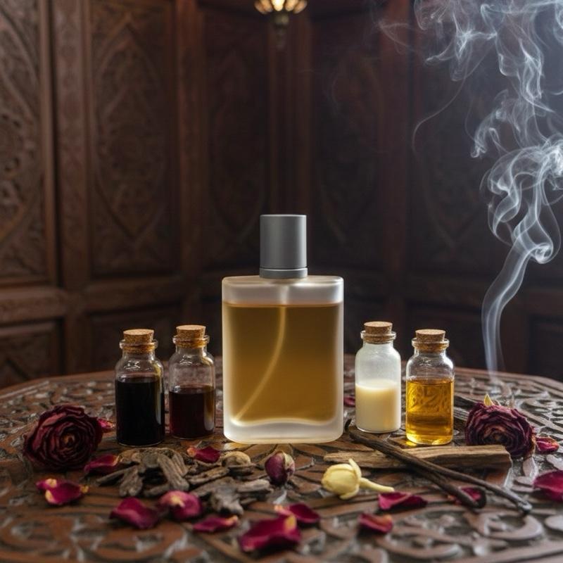 Chemist Fragrance 110 (U) oil base rose, floral, oud, amber, vanilla